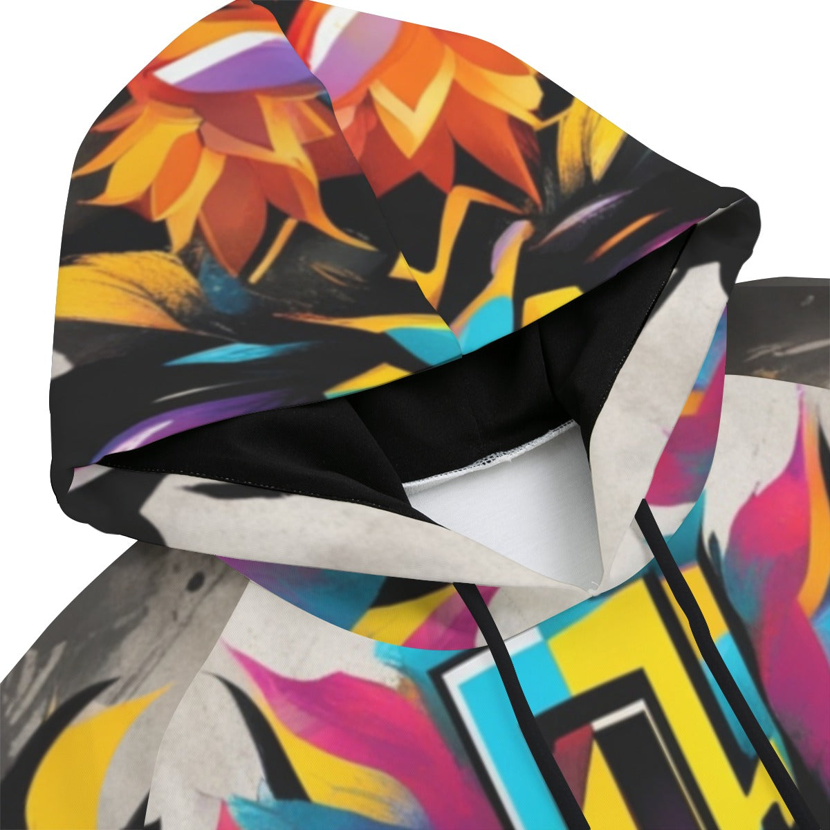 “Cross in Full Color” Cropped Hoodie